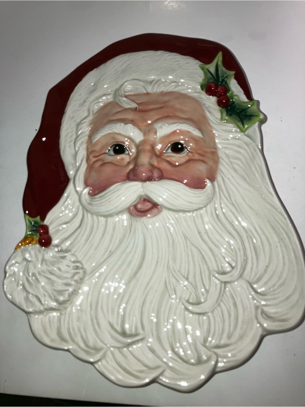 Fitz and Floyd Letters to Santa Canape Plate